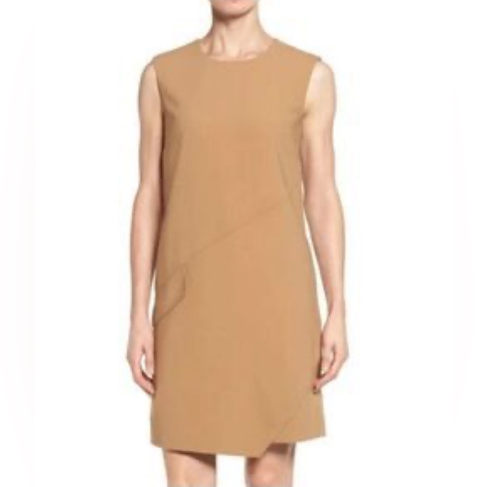 Halogen Tan Sleeveless Mini Dress